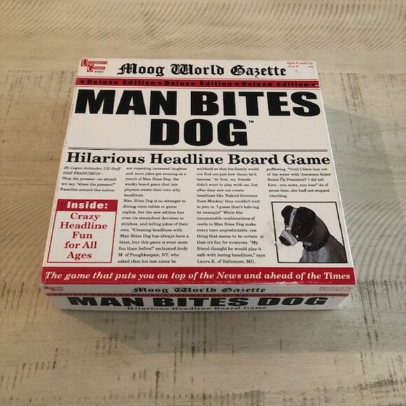 2014 University Games Man Bites Dog Deluxe Edition - Picture 1 of 6